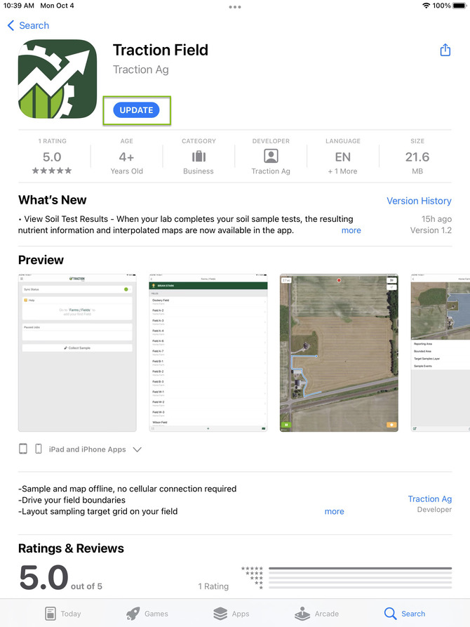 App Store to Update.