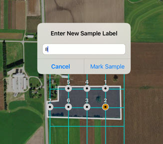 Mark new location