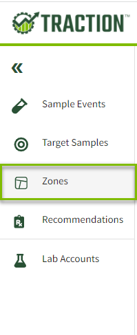 Zones Menu