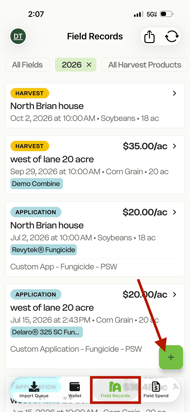 mobile - select plus sign on FR page